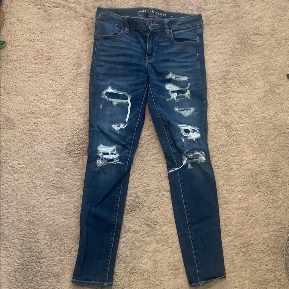 American Eagle ripped jeans